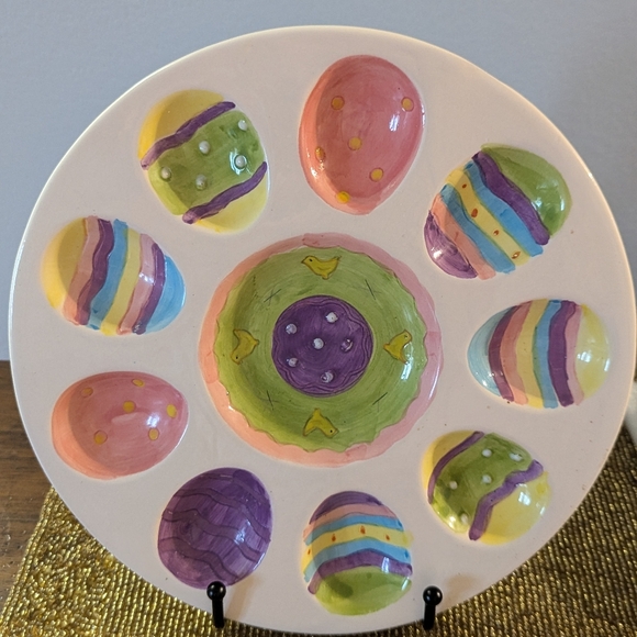Cottontale Collections Easter  Ceramic Egg Plate Holder - Picture 1 of 8